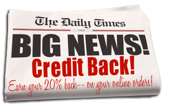 20% Credit Back