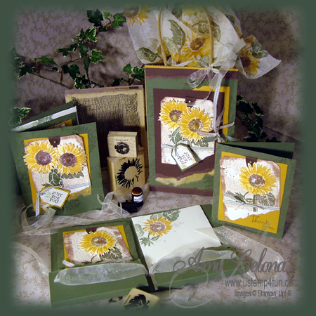 Sunflower Stationery Set